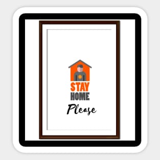 Quarantine Stay Home Sticker